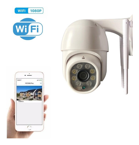 Camara Ip Seguridad Domo Exterior Hd 360 Wifi Motorizada