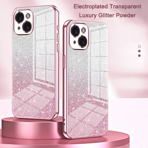 Capa Com Design De Brilho Gradiente Para iPhone 11/12/13