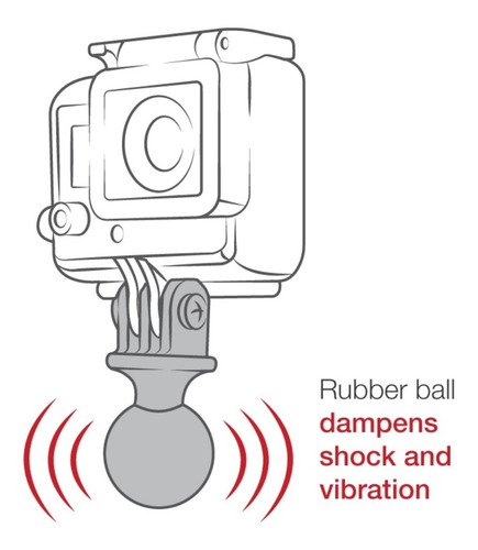 Imagen 2 de 6 de Base Bola Gopro Ram Mounts