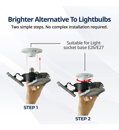 Bell+howell Triburst Luz Led De Garaje Con Sensor De