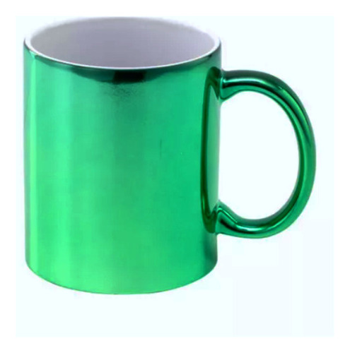 Taza Ceramica Espejada Verde Agua Sublimable Sublimar