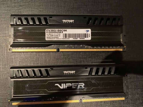 Memória Ram Ddr3 Patriot Viper 8gb (2x 4gb) Cl9 1866mhz (Usado)