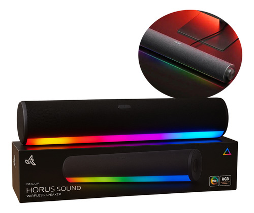 Caixa Som Soundbar Gamer Bluetooth Computador Pc Led Rgb 20w