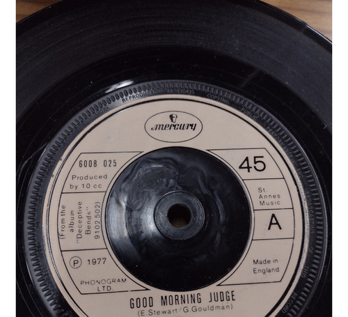 Lote Discos 7 Vinilo Acetato 10cc 10 Cc Rock Progresivo (Usado)