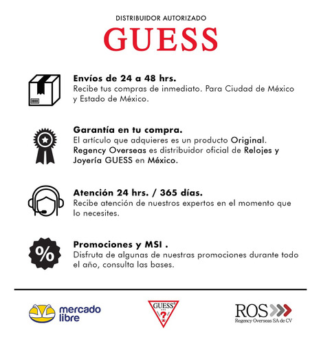 Reloj Hombre Guess Caballero Relojes Resistente Agua Watch