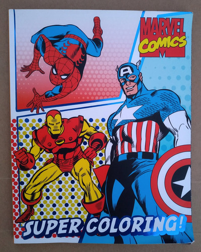 Libro Para Colorear Super Coloring Marvels Comics 80 Pags