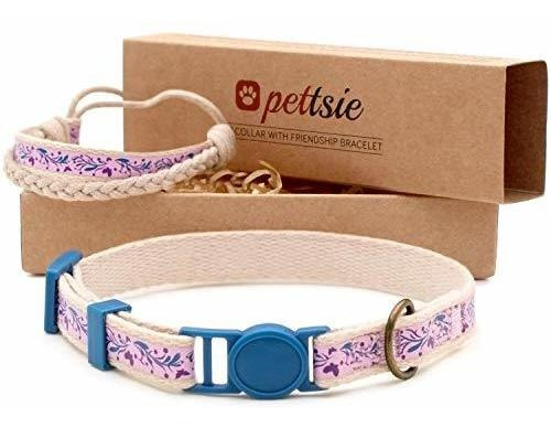 Collar Gato Pettsie Con Pulsera Amistad