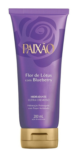 Hidratante Flor De Lótus Com Blueberry 200ml Paixão