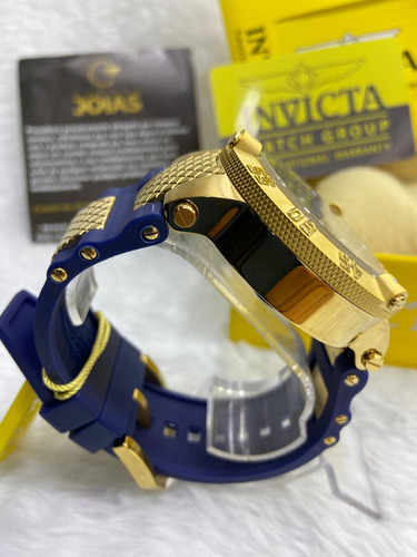 Relógio Subaqua Skeleton Noma 3 18527 Banhado Ouro Completo