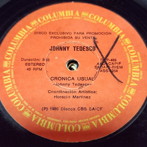 Simple Johnny Tedesco Columbia C10