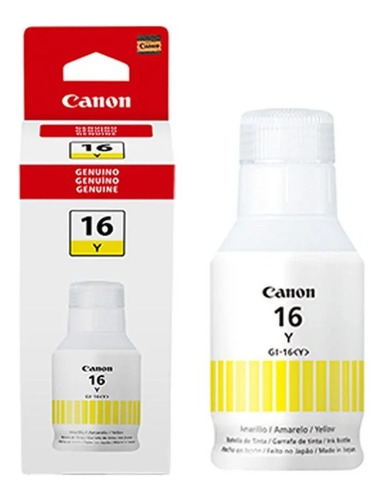 Botella De Tinta Canon Gi-16 Amarillo 70 Ml