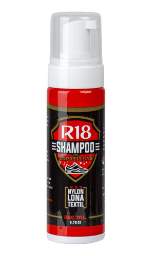 Shampoo Hombre R18 R18-e03  Atomizador 200 Ml Blanco