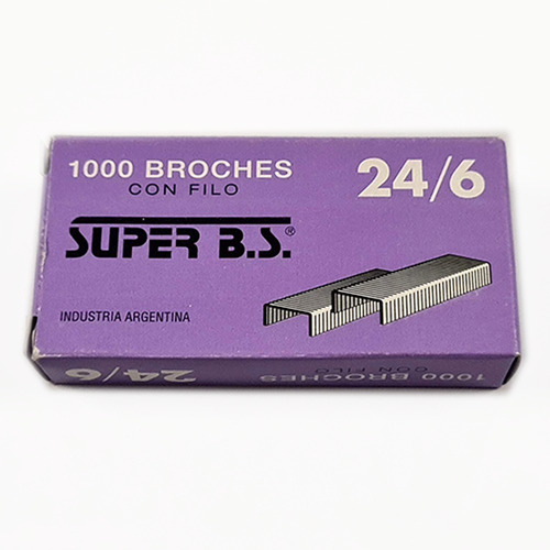 Broche Superbs Para Abrochadora 24/6 X 1000 Unidades