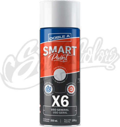 Aerosol Smart Paint Uso General X 350ml Colores Varios X 6u