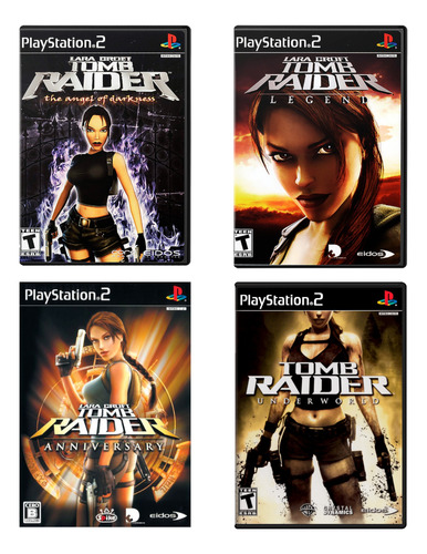 Compilación Tomb Raider Ps2 - 4 Juegos Físicos