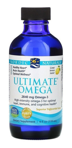 Nordic Natural - Ultimate Omega, Sabor Limón 2840 Mg, 119 Ml