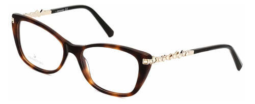 Gafas Swarovski Sk5343 052 Para Mujer Dark Havana Cat-eye