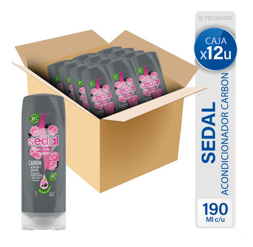 Caja Acondicionador Sedal Carbon + Peonia - Mejor Precio