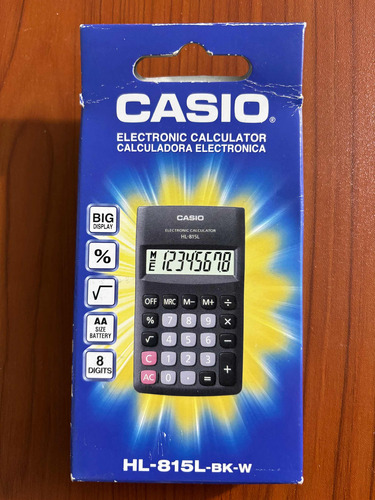 Calculadora Casio Pequeña Color Negro