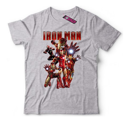 Remera Marvel Iron Man Pelicula Superheroes Mv20 Dtg