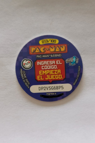 Tazo Pac Man 013/100 (Usado)