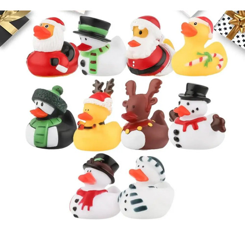 Patos Patitos De Goma Ule De Navidad Chillon Jugueta Regalo