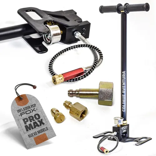 comprar Inflador Pcp Fox 320 Bar Pro Max - Base Rabatible - Manguera