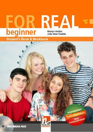 For Real Beginner - Student's Book And Workbook + Cd-rom - W, De Keddle, Julia Starr. Editora Helbling ***, Capa Mole, Edição 1ª Edição - 2012 Em Inglês