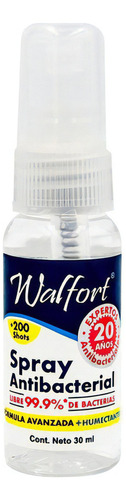 Desinfectante En Spray Walfort Antibacterial 30ml
