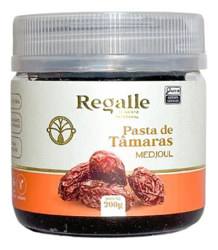 Pasta De Tâmaras Regalle 200g - Substituto De Açúcar Natural