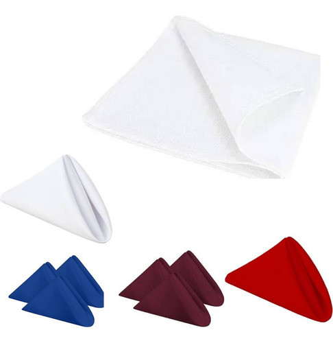 30 Servilletas De Tela. Color A Elegir (25x25)