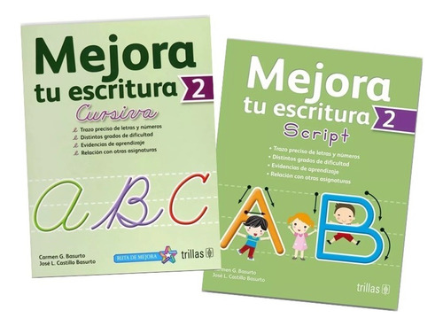 Pack Mejora Tu Escritura Cursiva Y Script Del 2 Trillas