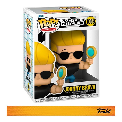 Imagen 2 de 4 de Figura De Acción Cartoon Network Johnny Bravo De Funko Pop! Animation