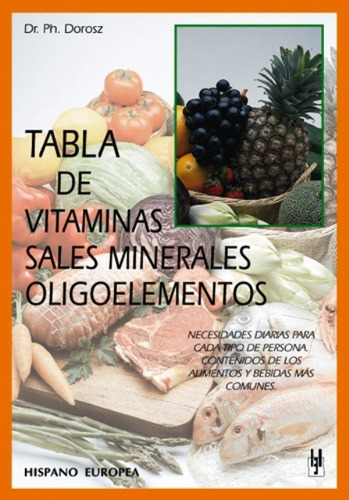 Tabla De Vitaminas Sales Y Oligoelementos, Dorosz, Hispano