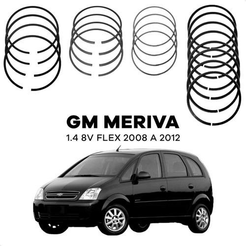 Anel Segmento Std Chevrolet Corsa 1.4 8v Flex 2010