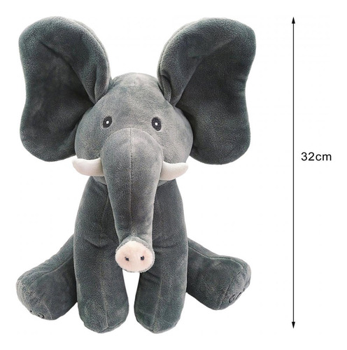 Juguete Musical De Peluche Para Bebé, Cantor Orejas Grises