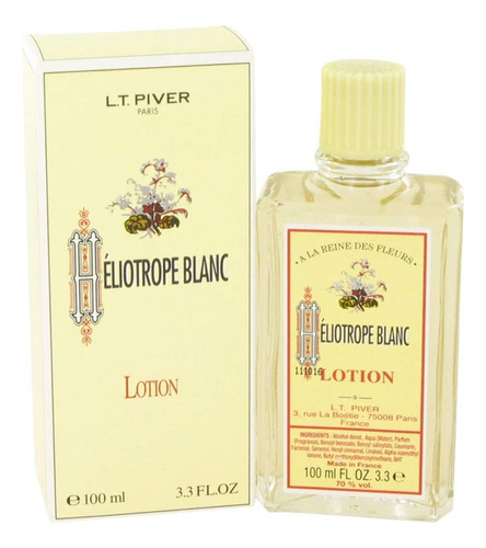 Loção Perfumada Heliotrope Blanc By Lt Piver 100ml Para Mulh