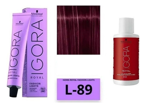 Tintura Igora L89 Fashion Ligth Schwarzkopf +oxidante 60 Ml