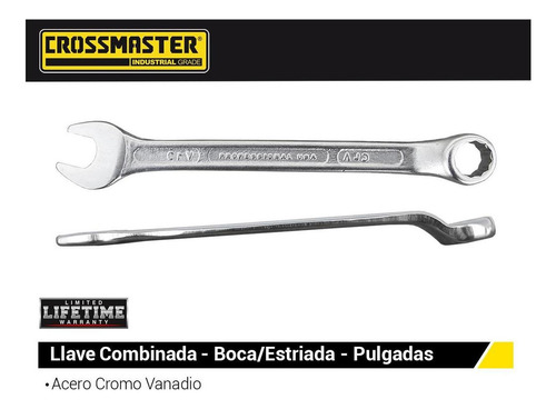 Llave Combinada Boca Estriada 15/16 Crossmaster 9962130
