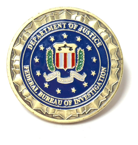 Moneda Policial, Federal Bureau Of Investigation Fbi