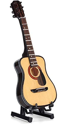 Guitarra En Miniatura Ciciglow Con Soporte Y Estuche, Modelo