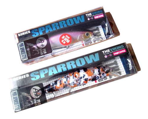 Pack 2 Señuelos De Pesca Minnow Para Río Lago Sparrow