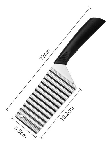Para Cuchillo Cortador De Patatas Fritas Arrugado Y