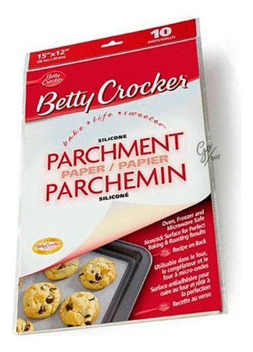 Betty Crocker Papel Para Hornear Siliconado X10 Envío Gratis