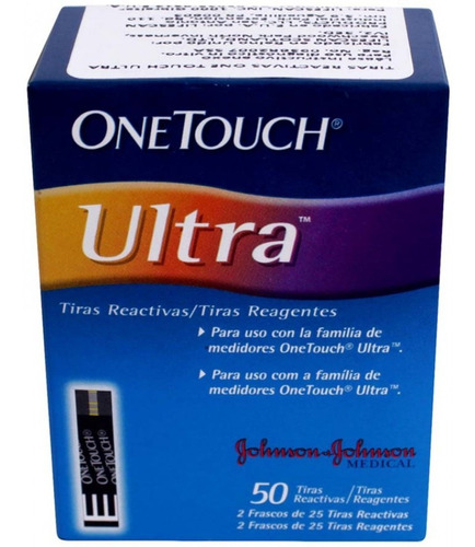 Medidor Glucosa +60 Tiras Glucometro One Touch Ultra Mini