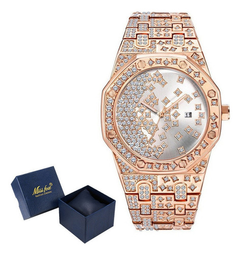 Reloj Missfox Calendar Luminous Fashion Con Diamantes