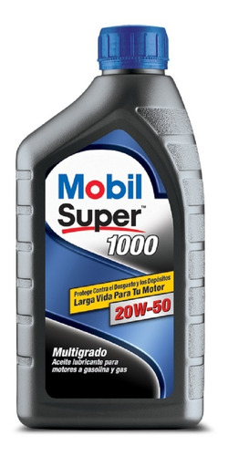 Aceite Mobil Super 1000 20w50 * Cuarto