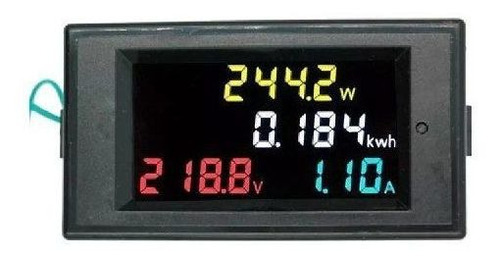 Wattimetro Voltimetro Amperimetro Ac 80 300v 100a Colorido