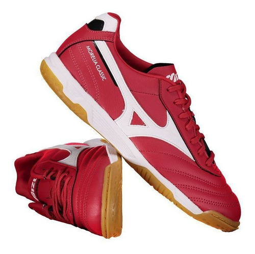 Chuteira Mizuno Morelia Classic Futsal Vermelha