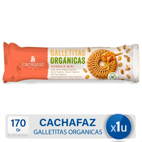 Galletitas Cachafaz Organica De Avena Y Miel - Mejor Precio